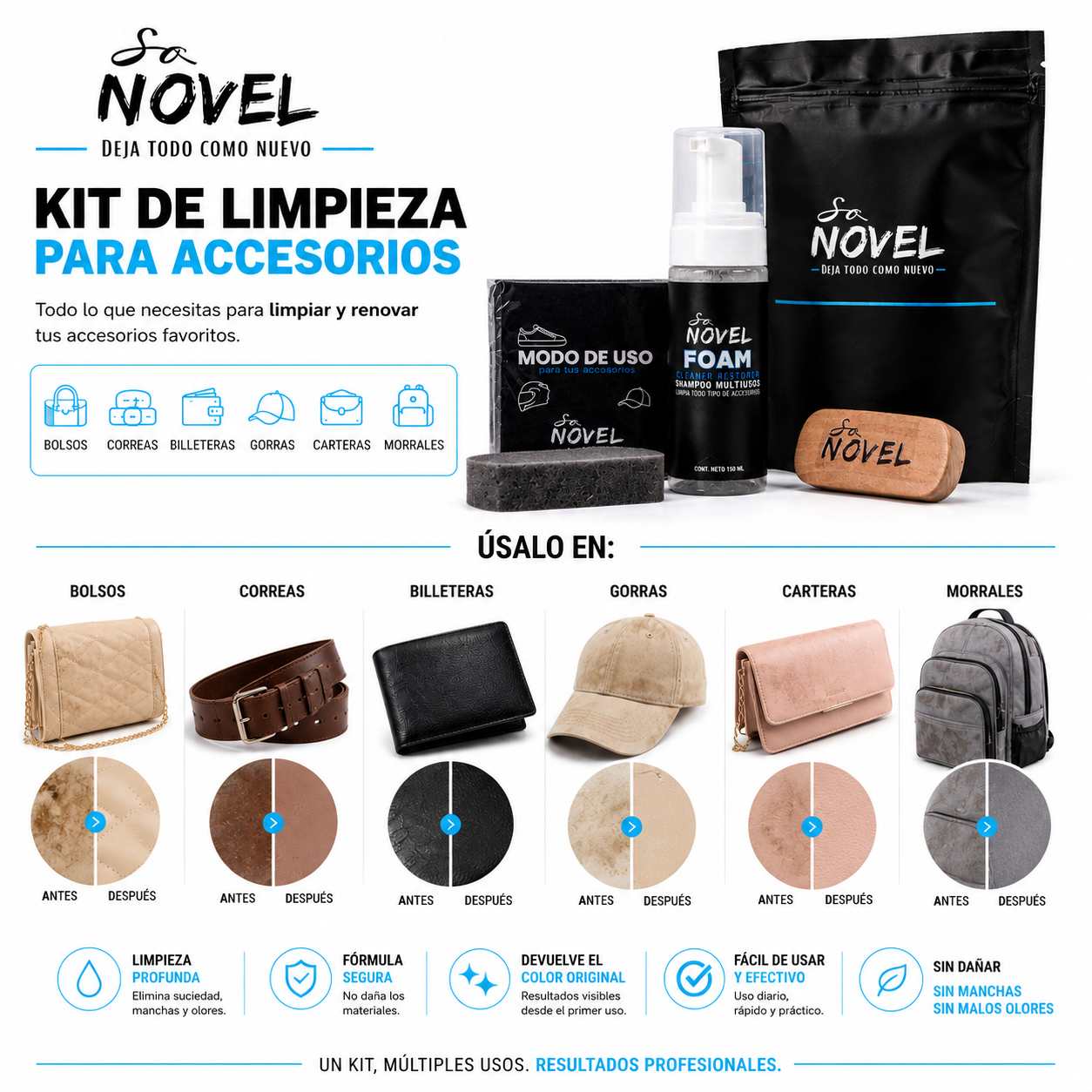KIT LIMPIADOR DE ACCESORIOS EN SECO