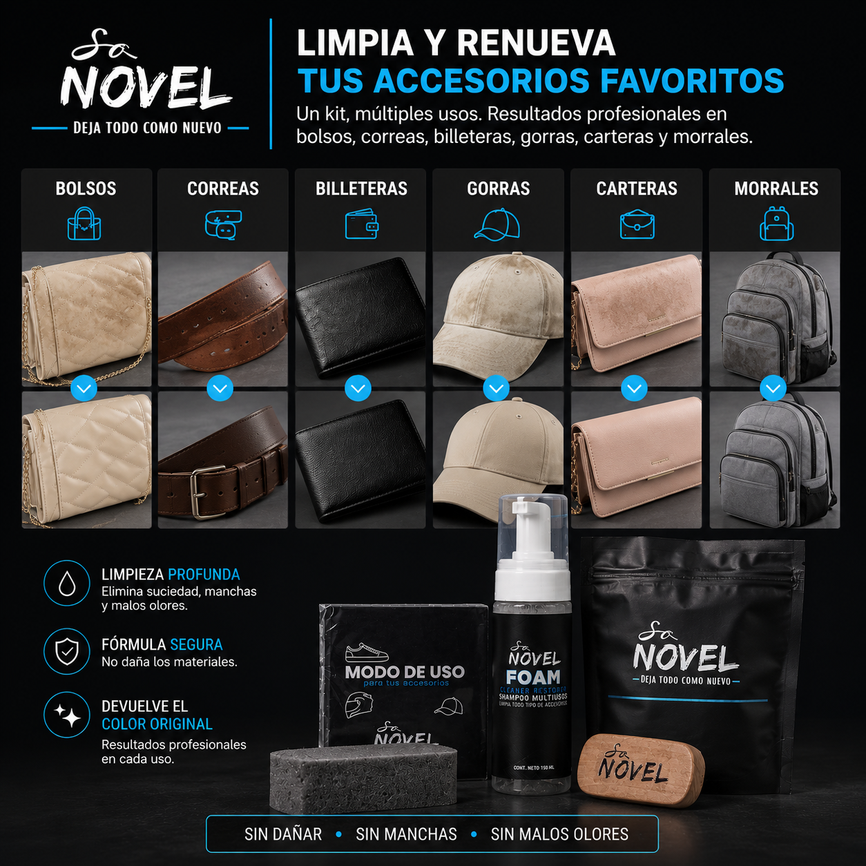 KIT LIMPIADOR DE ACCESORIOS EN SECO