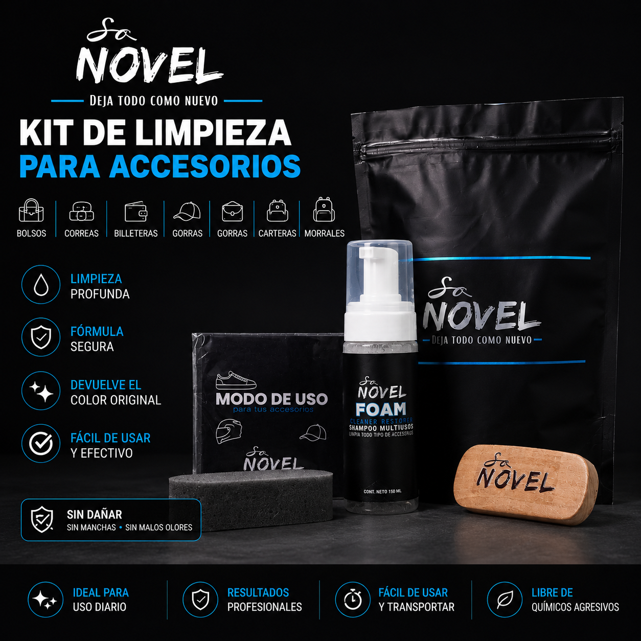 KIT LIMPIADOR DE ACCESORIOS EN SECO