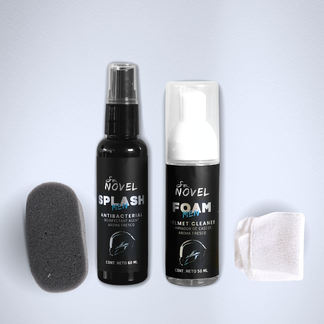 KIT LIMPIADOR DE CASCOS EN SECO CON ANTIBACTERIAL
