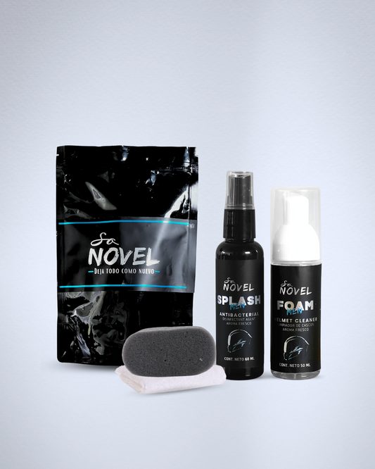 KIT LIMPIADOR DE CASCOS EN SECO CON ANTIBACTERIAL