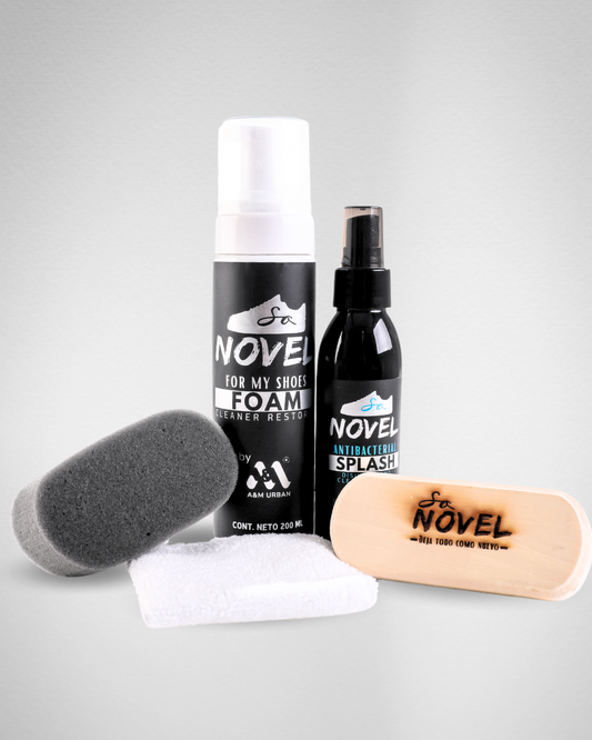 KIT LIMPIADOR DE TENIS EN SECO CON ANTIBACTERIAL